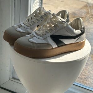 Dolce Vita Cream and Black Sneakers